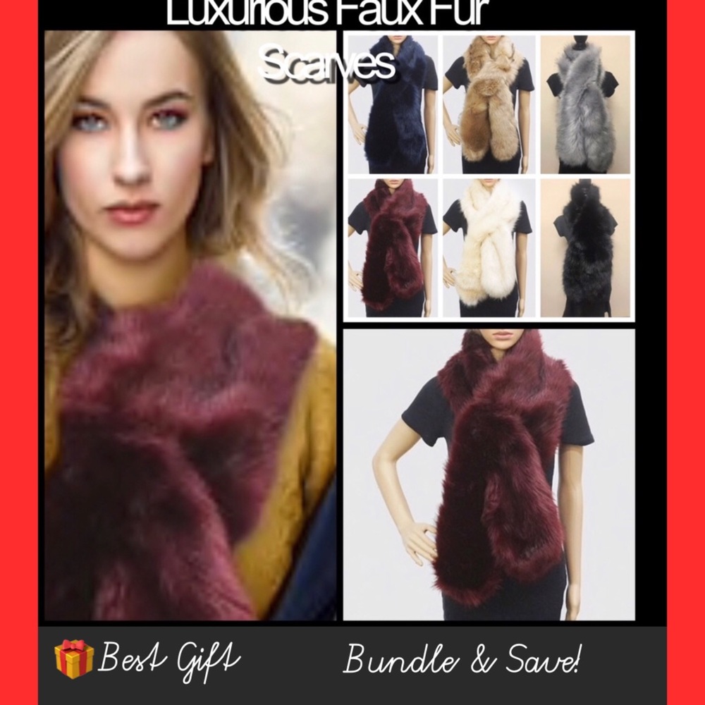 Good Morning America’s QUALITY Faux Fur Scarve,NWT